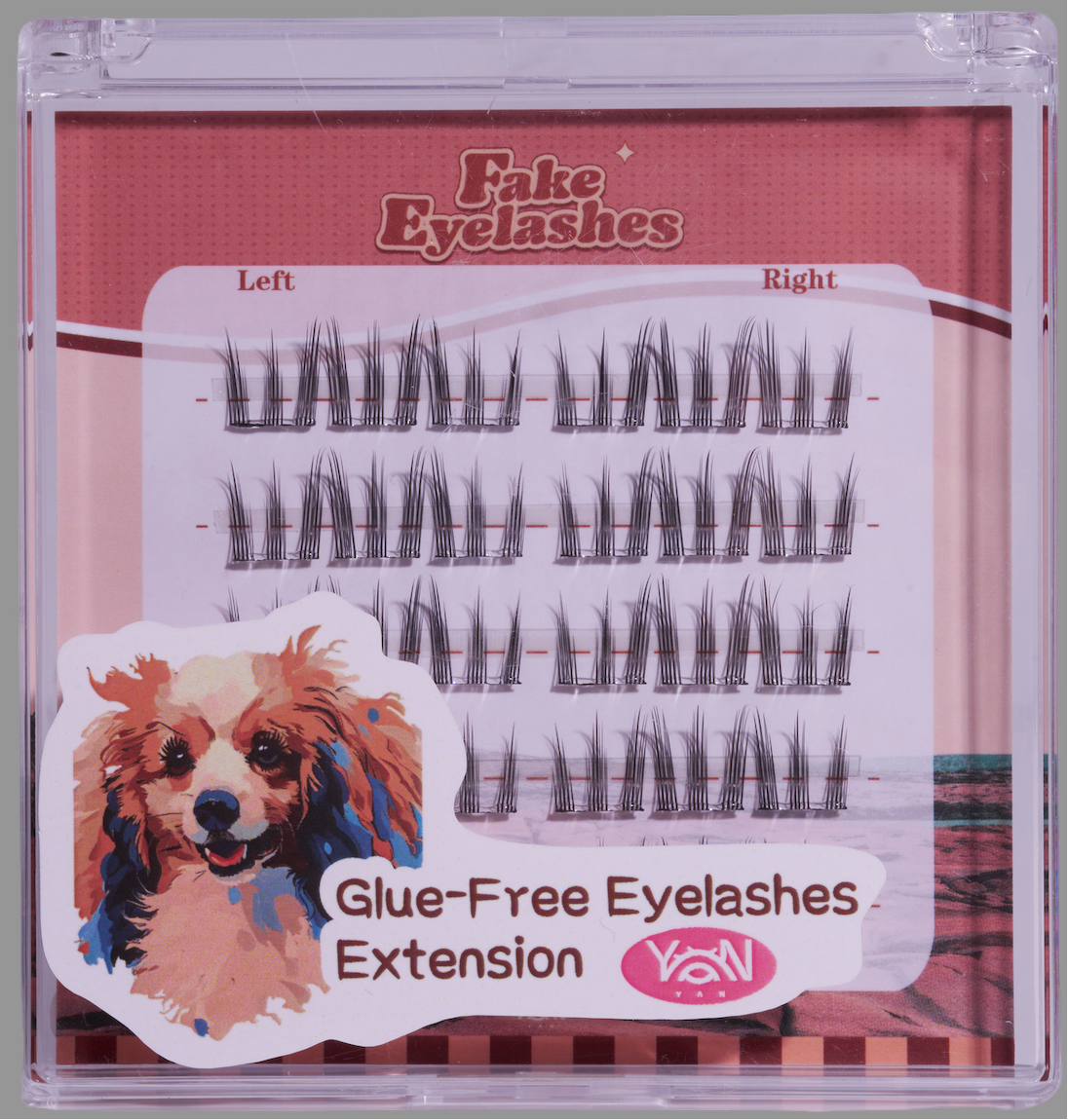 Yan Beauty Woof Twinkle False Lashes Extension Tool Glue-Free Pre-Molded Design for Easy Application & Natural Look Perfect for Beginners