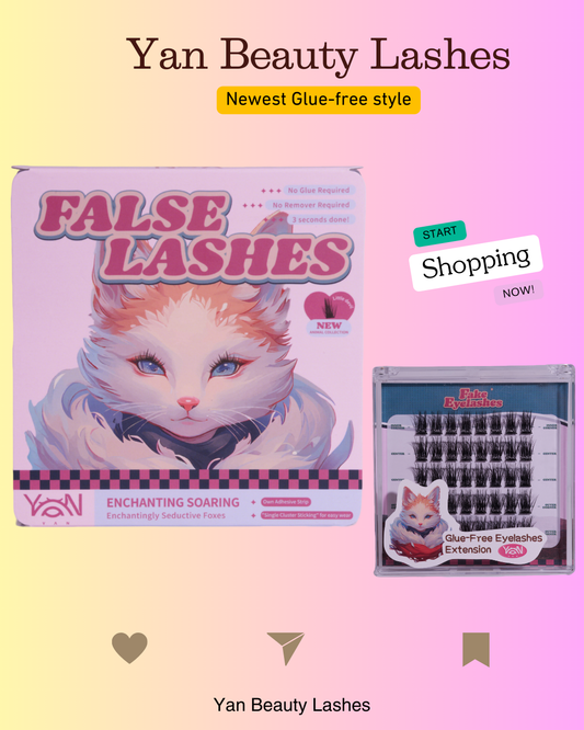 Yan Beauty Fox glue-free cluster eyelashes： Sly Sweep