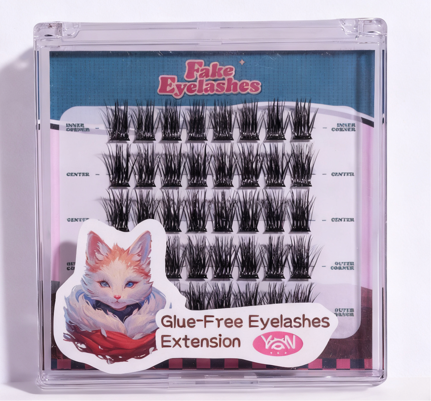 Yan Beauty Fox glue-free cluster eyelashes： Sly Sweep